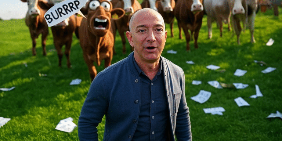 bezos cow burps