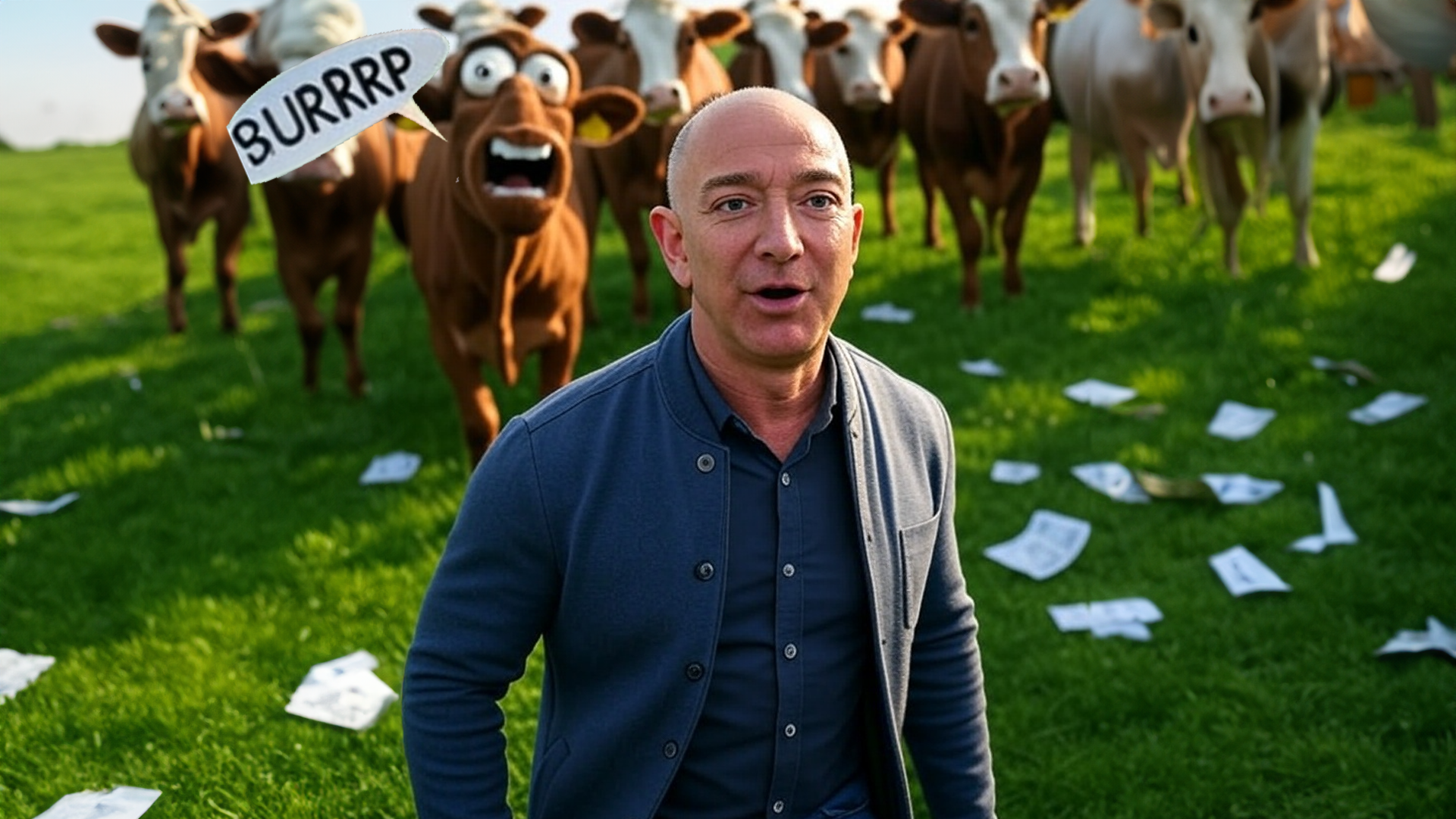 bezos cow burps